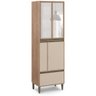 Kit Cozinha Planejada Completa Modulada MDF Conjunto 7 Peças 12 Portas Organizadora Marrom Madeira - 5