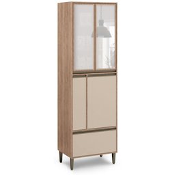 Kit Cozinha Planejada Completa Modulada MDF Conjunto 7 Peças 12 Portas Organizadora Marrom Madeira - 5 Kit Cozinha Planejada Completa Modulada MDF Conjunto 7 Peças 12 Portas Organizadora Marrom Madeira - 5