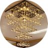 Lustre Teto Cristal para Sala de Jantar Alto Brilho:60cm/bivolt - 1