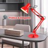 Luminária Pixar Lorben Abajur de Mesa Articulada com Garra e Base Vermelho - 2