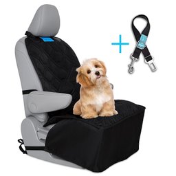 Kit Capa Pet Protetora de Banco Dianteiro Impermeavel + Cinto de Segurança - 1