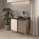 Ver mais imagens de Balcão Canto Reto com Tampo 1 Porta MDF 89 cm Kali 1222722 Carvalho Toq Off White Nicioli