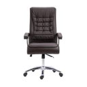 Ver imagem 2 de Kit 6 Cadeiras Escritório Presidente Ergonômica NR17 Corino Mola Ensacada