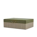 Ver imagem 2 de Caixa Decorativa em MDF e Veludo Verde 28cm 24225 Mart