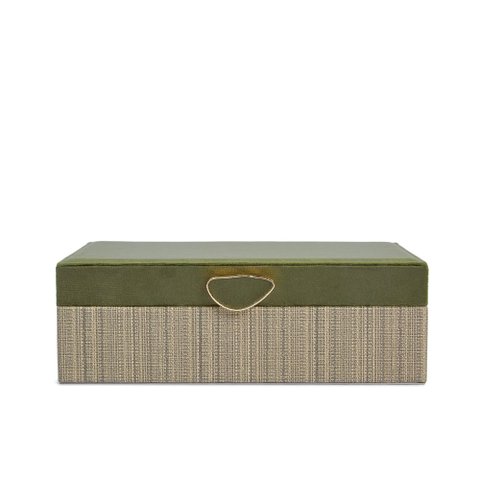 Caixa Decorativa em MDF e Veludo Verde 28cm 24225 Mart