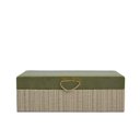 Ver imagem 1 de Caixa Decorativa em MDF e Veludo Verde 28cm 24225 Mart