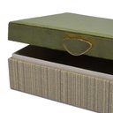 Ver imagem 3 de Caixa Decorativa em MDF e Veludo Verde 28cm 24225 Mart