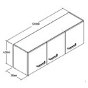 Ver imagem 7 de Cozinha Compacta 6 Peças 120cm x 200cm Berlim Marrom/Ipê/Cristalo