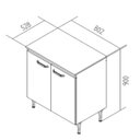 Ver imagem 3 de Cozinha Compacta 6 Peças 120cm x 200cm Berlim Marrom/Ipê/Cristalo