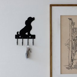 Gancho de Parede Aramado Cachorro para Pendurar Xícaras - 1