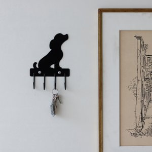 Gancho de Parede Aramado Cachorro para Pendurar Xícaras