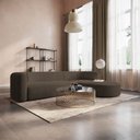 Ver imagem 2 de Sofá Modular Celinne Luxuoso Sala de Estar Decoração Luxo 265cm Suede Marrom