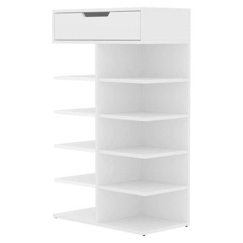 Sapateira Multiuso 1 Gaveta 99x60 cm Agata Branco Dcasa