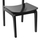Ver imagem 6 de Cadeira Gus Madeira Maciça Encosto Telinha - Preto - Assento Preto Madeira