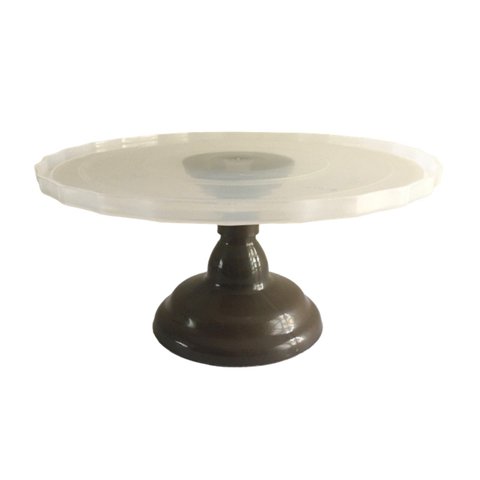 Boleira Polipropileno Tabaco Prato Transparente Glamour G Arte Vítrea Glamour Tabaco G