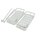 Ver imagem 1 de Porta Shampoo Prateleira Parede Duplo Banheiro Chuveiro Aluminio Sabonete