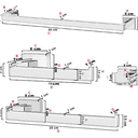 Ver imagem 3 de Kit Banheiro Inox Premium Preto Fosco 4 Peças - Fino Inox