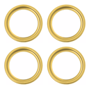 Ver imagem 1 de Kit C/4 Porta Grelha Ralo Redondo 15x15 Suporte Inox Dourado
