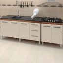 Ver imagem 2 de Balcao Pia 150cm e Cooktop 4 Bocas Savana Off White Mobbs