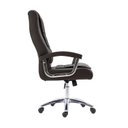 Ver imagem 4 de Kit 10 Cadeiras Escritório Presidente Ergonômica NR17 Corino Mola Ensacada Marrom