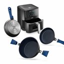 Ver imagem 2 de Super Combo Ichef Ultra 5 Panelas com 3 Tampas Azul e Ichef Airfryer Vision Smart 6l | 220v