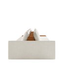 Ver imagem 6 de Sofá Ilha Modulado Milos 432cm Puff Lateral Offwhite Caramelo Manchado Bouclê/pu G33 - Gran Belo