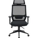 Ver imagem 4 de Kit 6 Cadeiras Escritório Presidente Ergonômica NR17 Genebra Preto