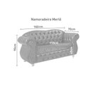 Ver imagem 3 de Namoradeira Chest 2 Lugares Merlô Courano