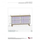 Ver imagem 2 de Aparador Buffet Opala Cinamomo/Branco