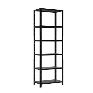 Estante / Prateleira de Aço 60cm 6 Bandejas Suporta 120kg:preto