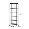 Estante / Prateleira de Aço 60cm 6 Bandejas Suporta 120kg:preto - 2