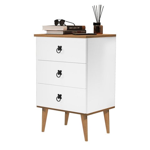 Mesa Cabeceira Dream Madri 3 Gavetas
