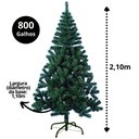 Ver mais imagens de Árvore de Natal Pinheiro Verde Luxo Prime 800 Galhos 2,10m - Master Christmas