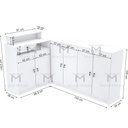 Ver imagem 2 de BALCÃO CAIXA EM L COM PORTAS M315.B (LOJA, COMÉRCIO) MUNDI MOVEIS