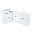 Ver imagem 5 de BALCÃO CAIXA EM L COM PORTAS M315.B (LOJA, COMÉRCIO) MUNDI MOVEIS