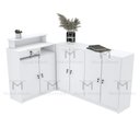 Ver imagem 4 de BALCÃO CAIXA EM L COM PORTAS M315.B (LOJA, COMÉRCIO) MUNDI MOVEIS