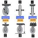 Ver imagem 5 de Rodizio Giratório 4 Pol. Placa C/ Freio Rolamento