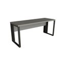 Ver imagem 2 de Escrivaninha Escritório Home Office 1,70m x 0,70m com Pés em Metal Industrial Executive F5 Cinza/Sagrado/Preto