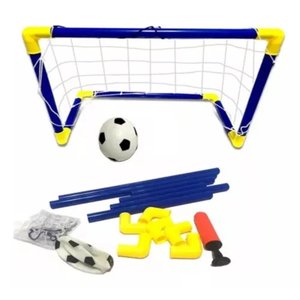 Jogo 2 Golzinhos de Futebol Trave Montável Bola Bomba 2 em 1