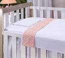 Ver imagem 3 de Jogo de Lençol de Berço Americano para Bebê Menina 3 Peças 100% Algodão:rosê- Doce Encanto