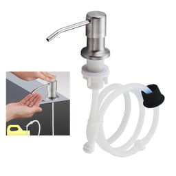Dispenser Sabao Sabonete Liquido Detergente Mangueira Embutir Cuba Pia Banheiro Cozinha Suporte Dosa - 1