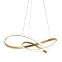 Ver imagem 7 de Lustre Pendente Led 3000k Moderno Arco Infinito Iluminaçao Hall de Entrada Sala Recepçao Moderno Res