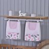 Porta Fralda Organizador Quarto de Bebê Menino Menina 2 Peças Varão:nuvem Rosa - 1