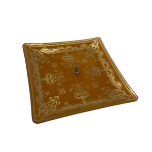 Incensário Prato Vidro Quadrado