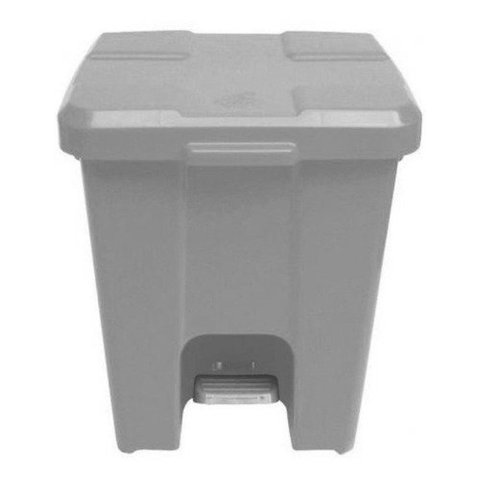 Kit Lixeira 30 Litros Pedal +sacola Br 35x45+saco Verde 100l:Cinza