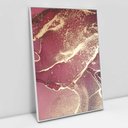 Ver imagem 1 de Quadro Decorativo em Canvas Abstrato Mármore Rosa Perolado TaColado Moldura Flutuante 4,5cm Branca 6