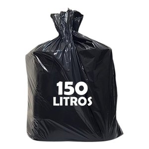 Saco de Lixo 150 Litros Super Reforcado Pct 300unidades Preto