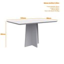 Ver imagem 4 de Conjunto Sala de Jantar Mesa Anitta 135x90 com 4 Cadeiras Mariah Ype/off White/veludo Nude - Nc