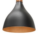 Ver imagem 4 de Pendente Agata Poptem copinho aluminio preto e cobre