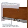 Cômoda 4 Gavetas para Quarto 97,5cm X 88cm Baião - 5
